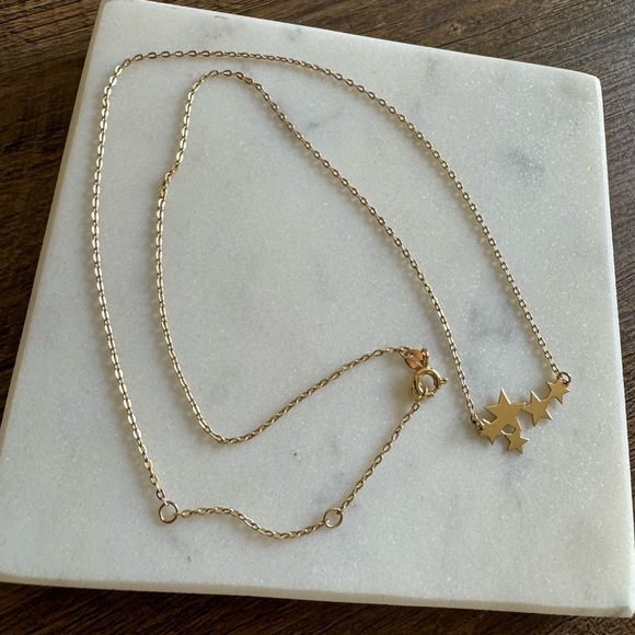 14kt gold adjustable necklace - Picture 2 of 3